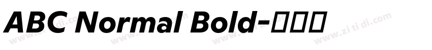 ABC Normal Bold字体转换 ABC Normal Bold字体转换